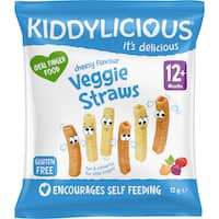 Kiddylicious Cheesy Straws 12+ Months