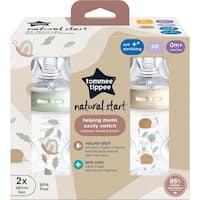 Tommee Tippee Natural Start Baby Bottle Decorated Pp Slow Flow 0m+