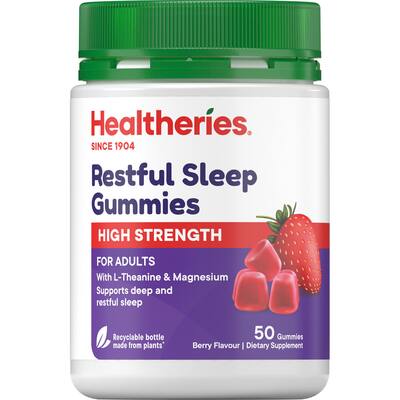 healtheries restful sleep gummies high strength adult