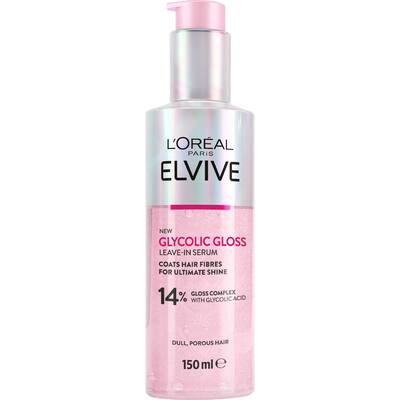 loreal elvive hair serum glycolic gloss leave in