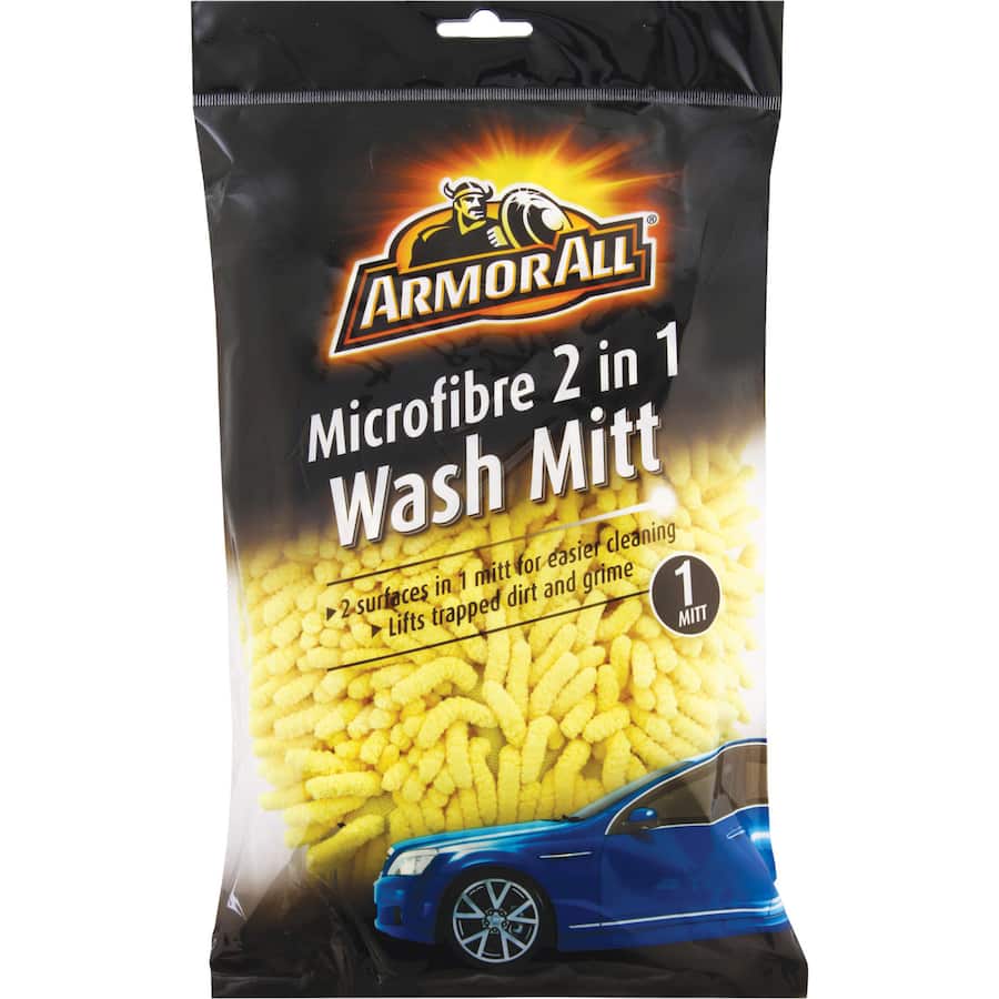 Armor All Car Wash Mit Microfibre 2 In 1
