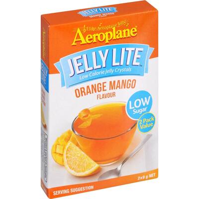 aeroplane jelly lite crystals orange mango low sugar