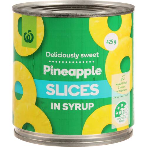 Woolworths Pineapple Sliced In Syrup