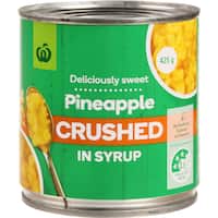 Woolworths Pineapple Crushed In Syrup
