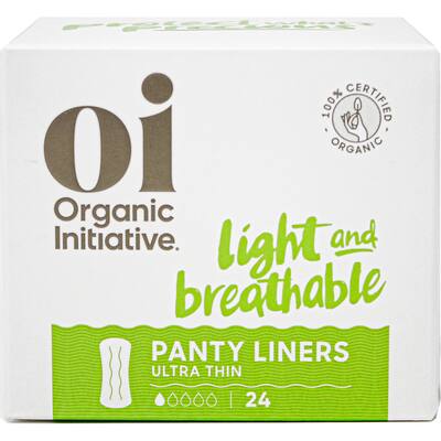 oi 100% organic cotton panty liners 