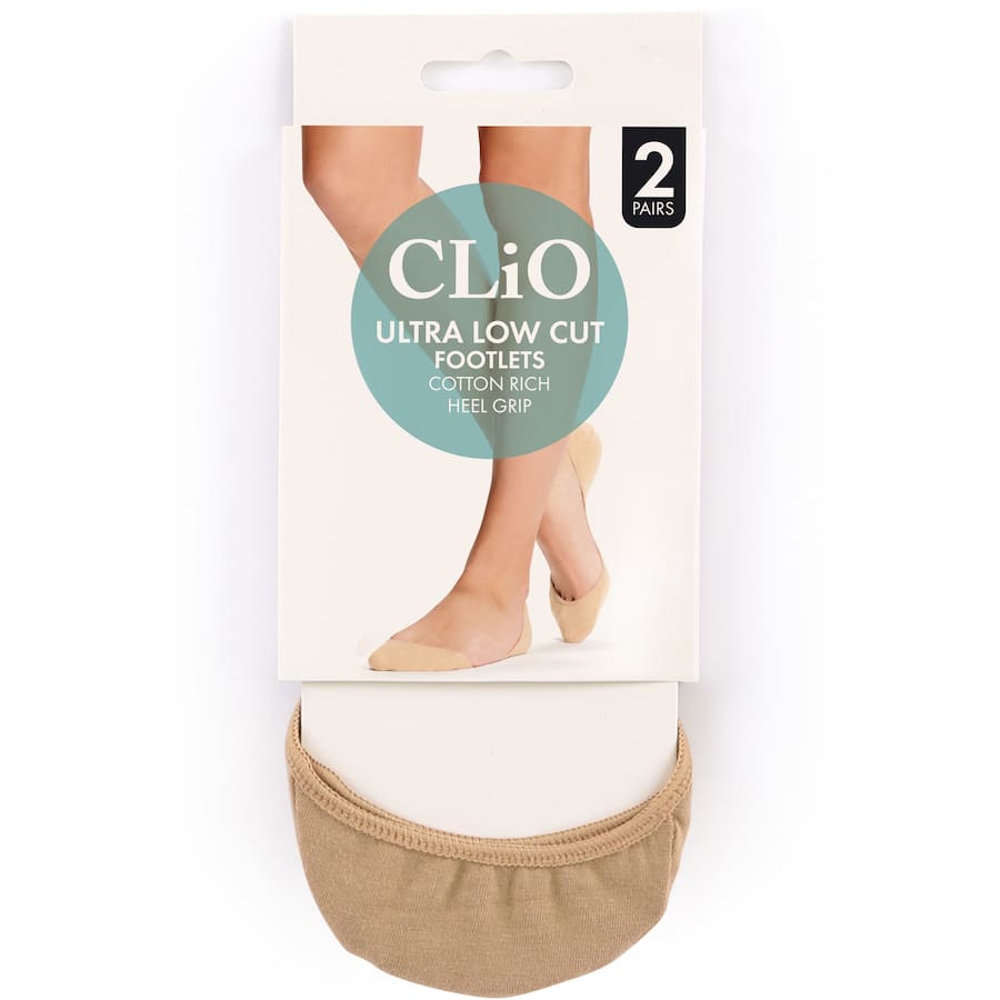 Clio Ultra Low Cut Footlet Natural One Size