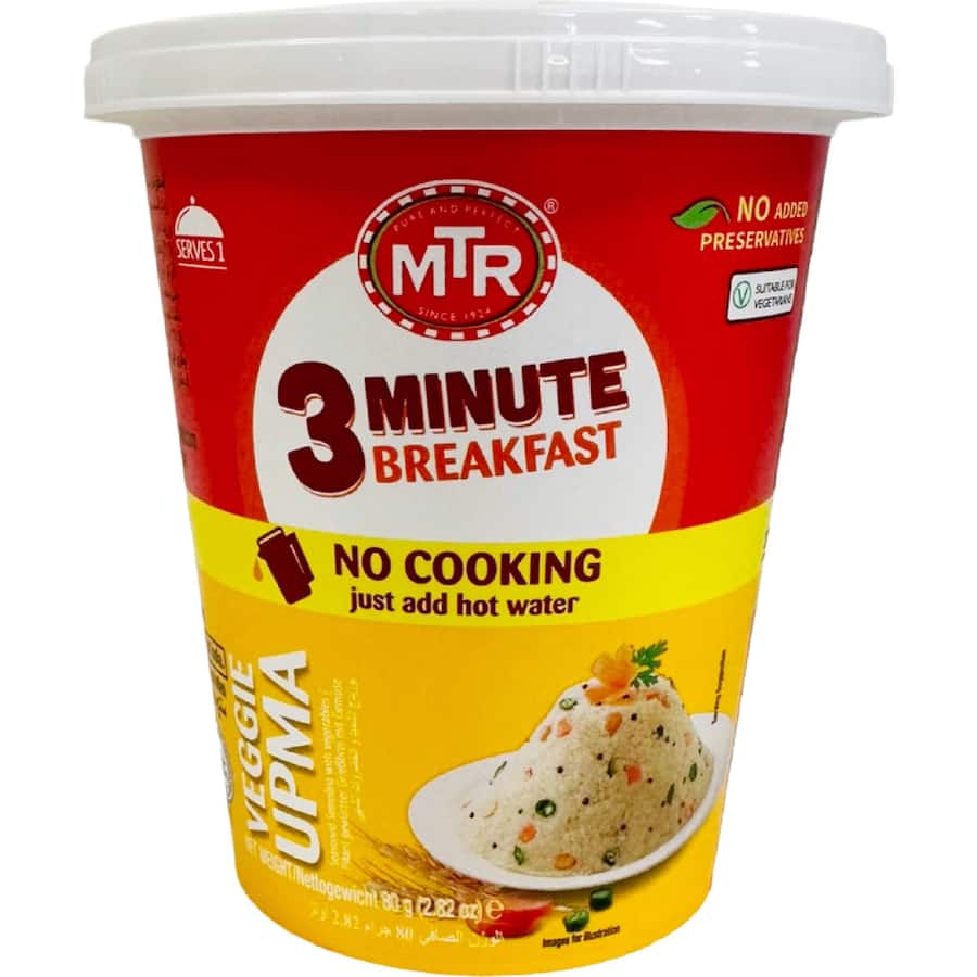 Mtr Ready Meal Breakfast Cup Veggie Upma