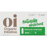 oi 100% organic cotton tampons regular
