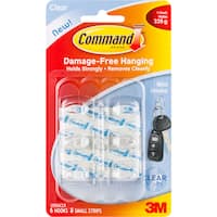 3m command hooks & hangers mini adhesive hooks