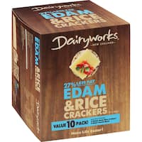 dairyworks cheese snack rice crackers & edam (300g)