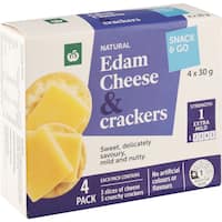 Woolworths Cheese Snack Crackers & Edam
