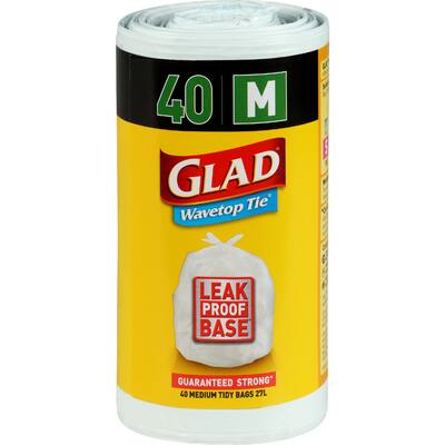 glad bin liners wavetop ties med