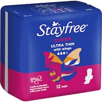 stayfree ultra thin pads super wings