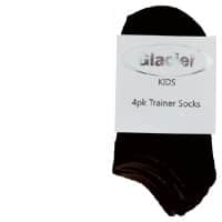 Glacier Kids Socks Trainer Black Size 13-3