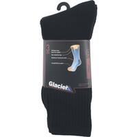 Glacier Mens Socks Work Black Size 6-10
