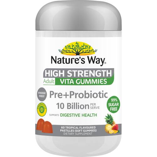 Natures Way Adult High Strength Pre+Probiotic Vita Gummies