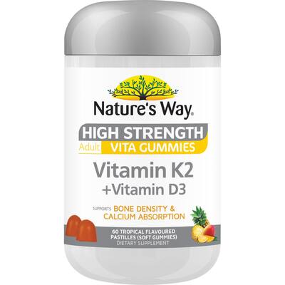 natures way adult bone density & calcium support vita gummies