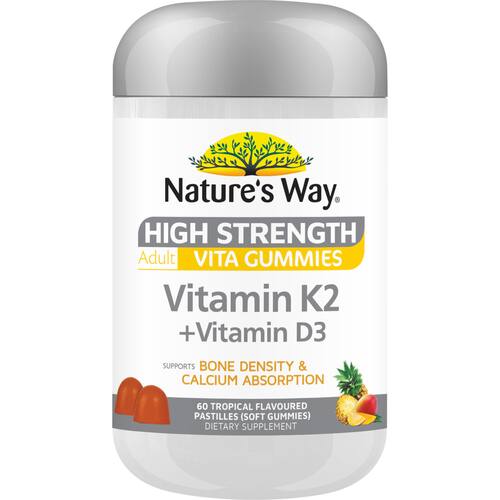 Natures Way Adult Bone Density & Calcium Support Vita Gummies