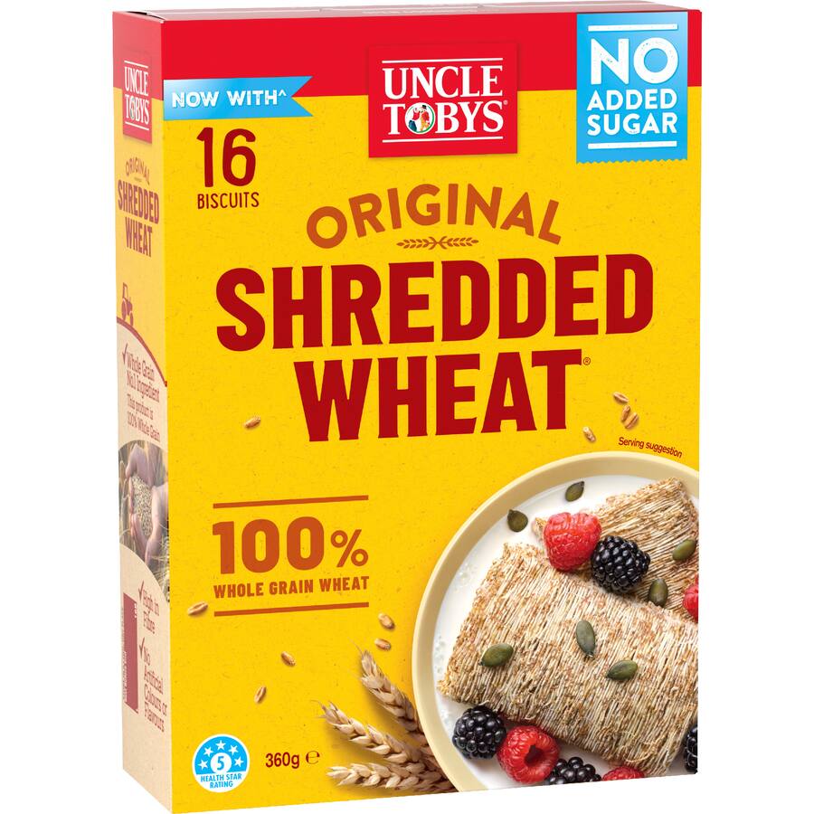 Uncle Tobys Cereal Shredded Wheat