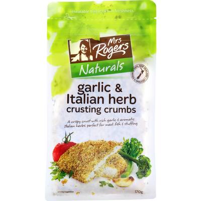 mrs rogers coating mix italian garlic crumb