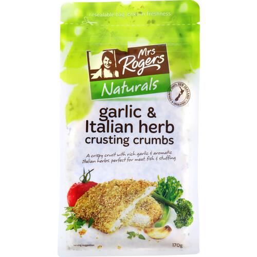 Mrs Rogers Coating Mix Italian Garlic Crumb