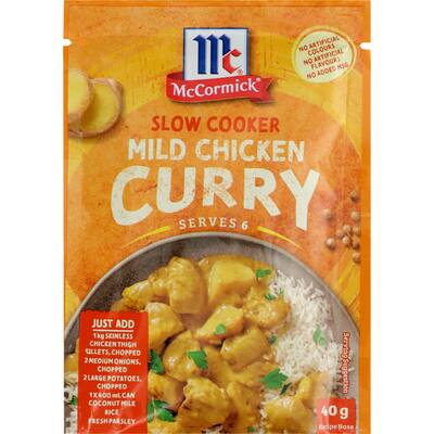 mccormick slow cookers recipe base mild chicken