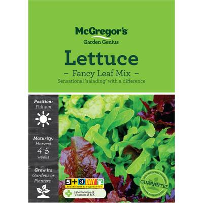 mcgregors vegetable seeds lettuce leaf mix