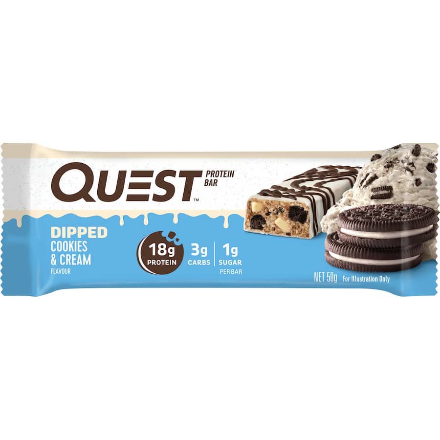 Quest Protein Bar Dipped Cookies & Cream