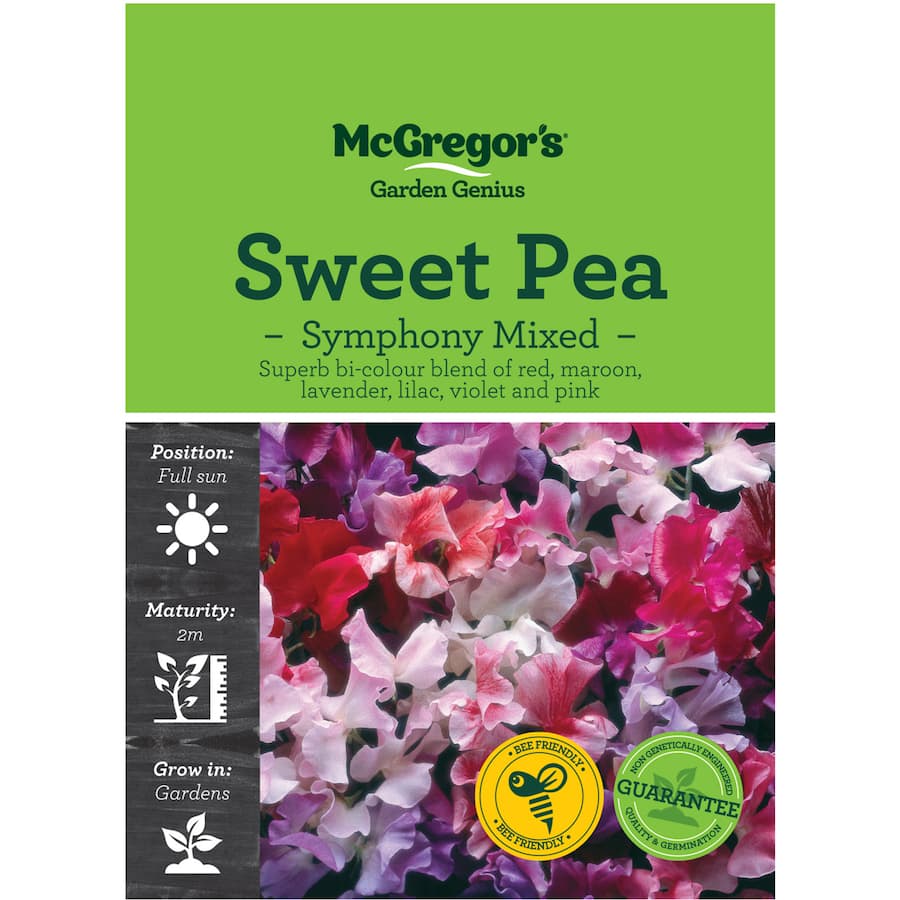 Mcgregors Flower Seeds Sweet Pea Symphony Mix