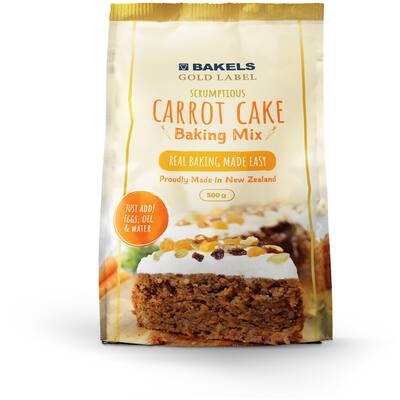 bakels gold label baking mix carrot cake