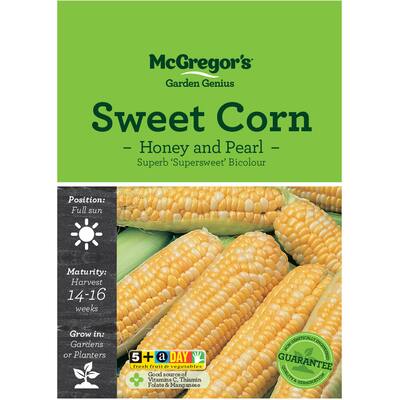 mcgregors vegetable seeds sweetcorn honey pearl