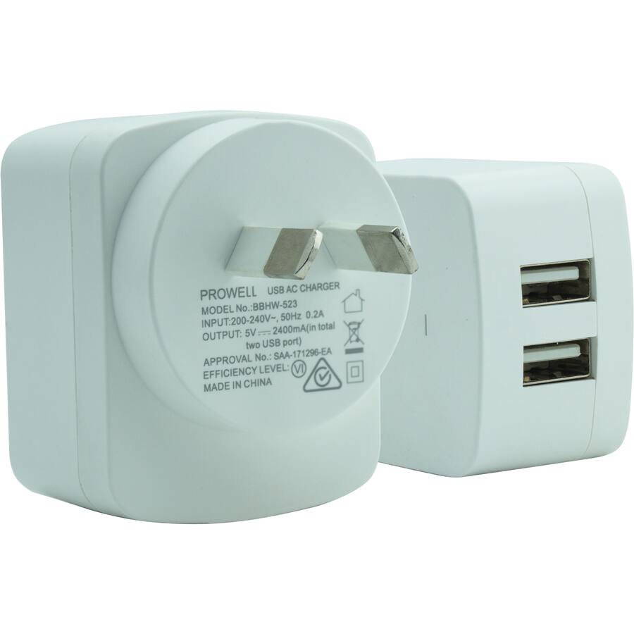 Antares Wall Plug Charger With 2 Usb