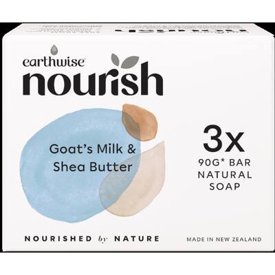 earthwise nourish soap goats milk & shea butter