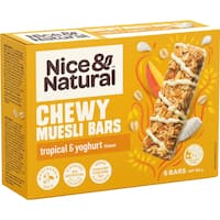 Nice & Natural Chewy Muesli Bars Tropical & Yoghurt