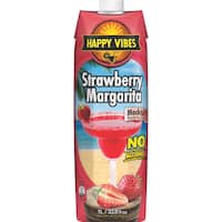 Happy Vibes Strawberry Margarita Mocktail Drink