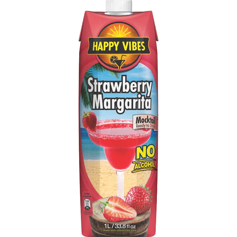 Happy Vibes Mocktail Strawberry Non Alcoholic