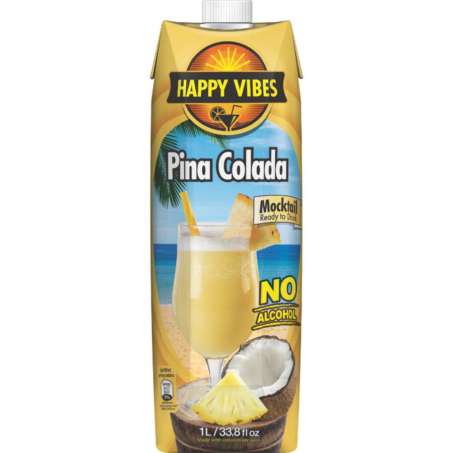 Happy Vibes Mocktail Pina Colada Non Alcoholic