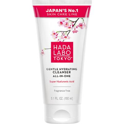 hada labo facial cleanser hydrating all in one
