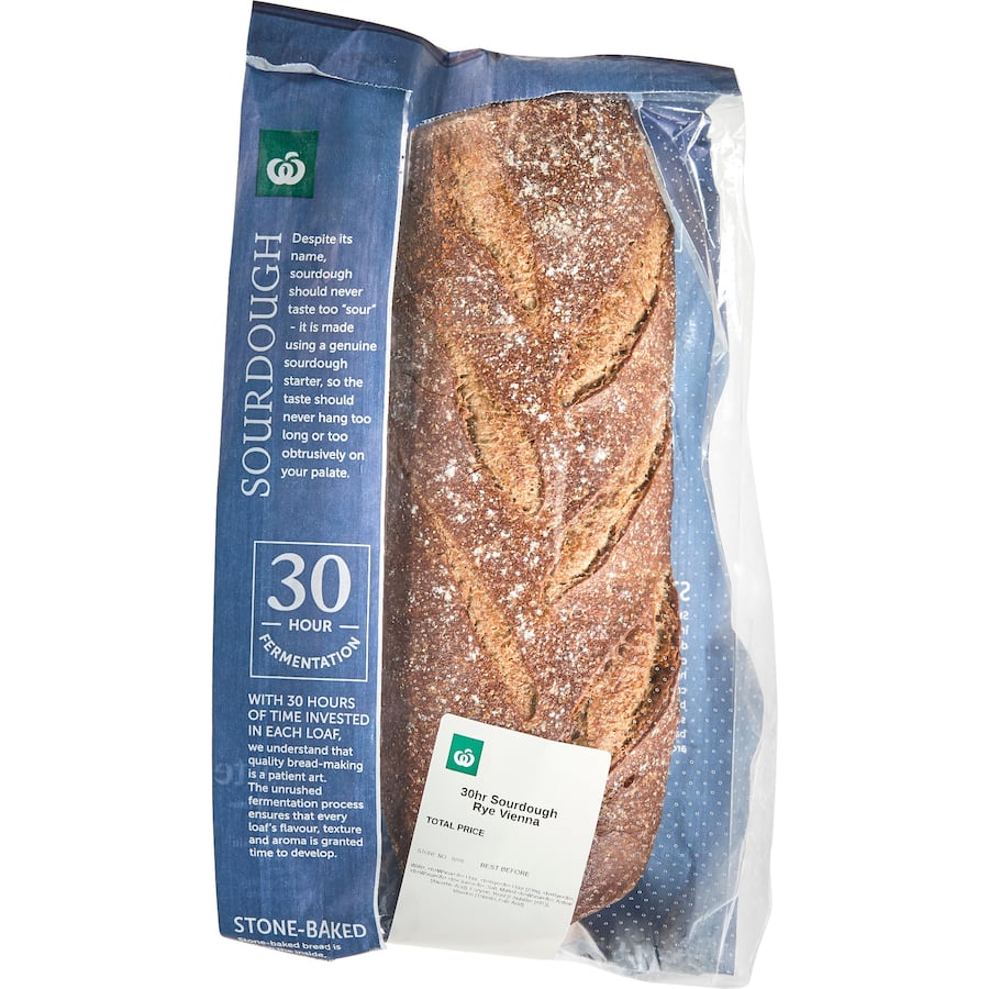 Instore Bakery Sourdough Rye Vienna 30Hr