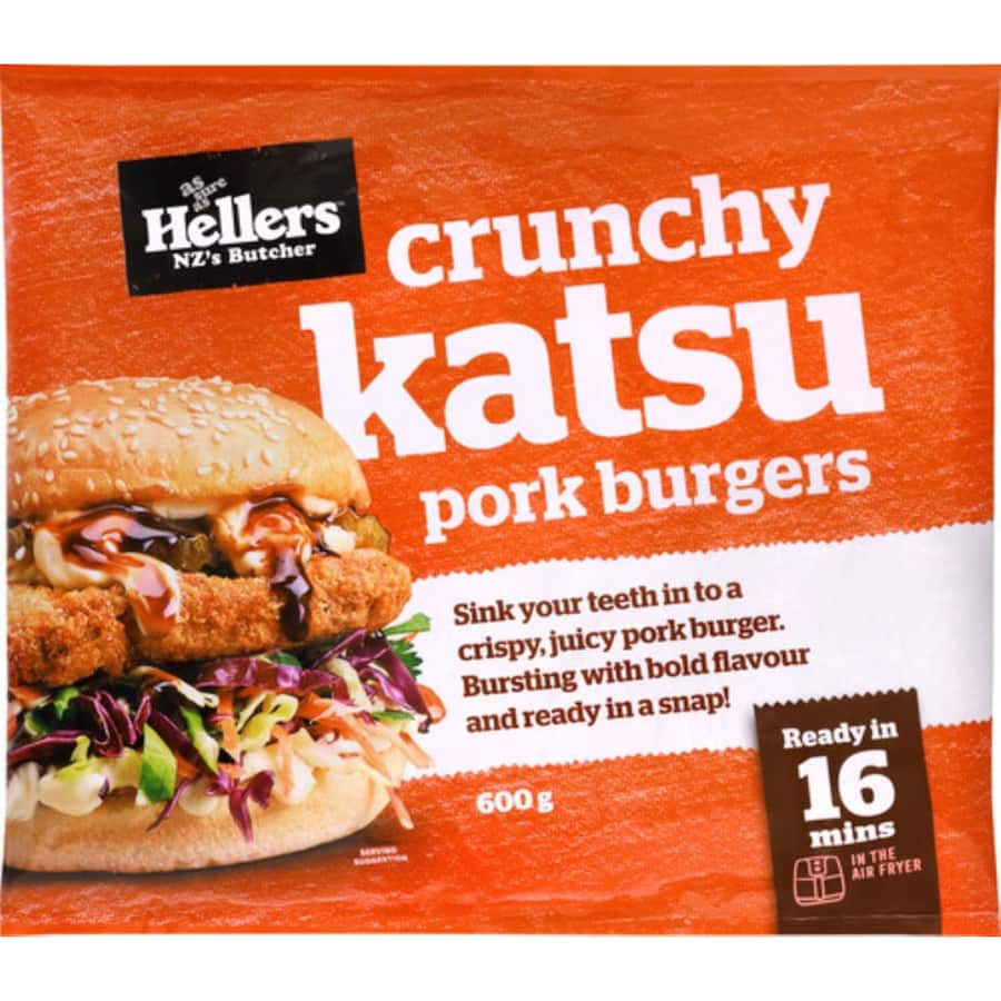 Buy Hellers Pork Burgers Crunchy Katsu online at Woolworths NZ