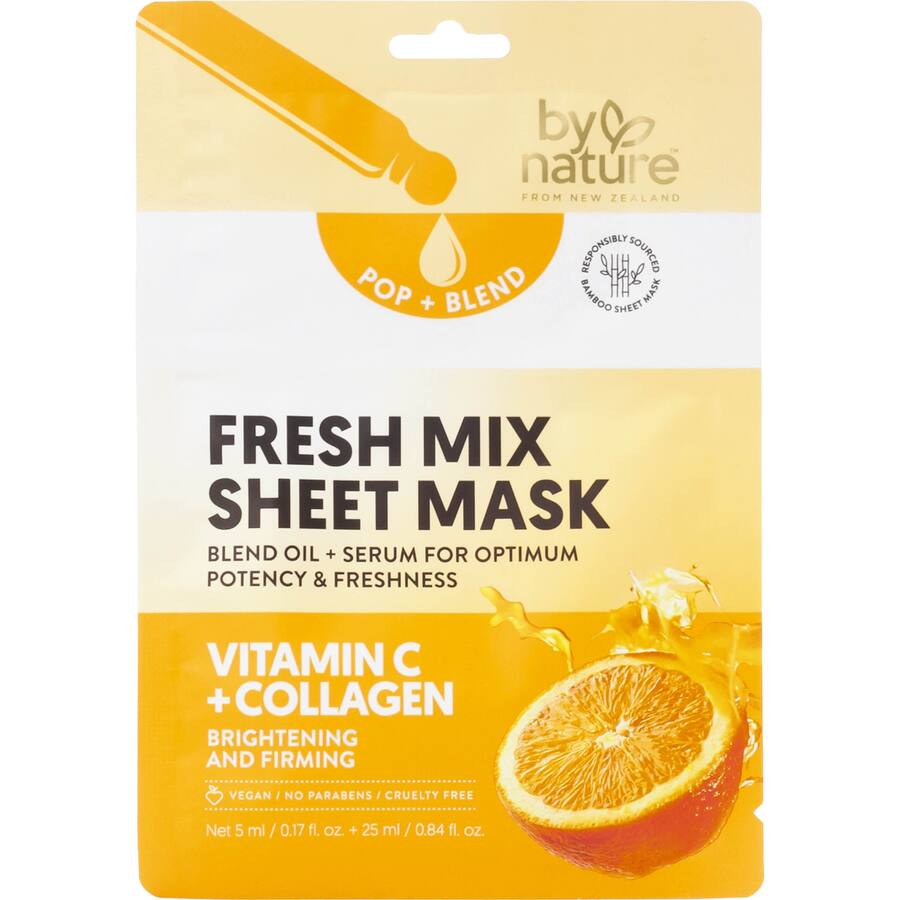 By Nature Face Mask Fresh Mix Vitamin C + Collagen