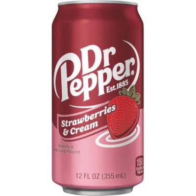 dr pepper soft drink strawberries & creme