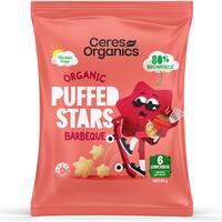 Ceres Organics Puffed Stars BBQ Chips (80G)