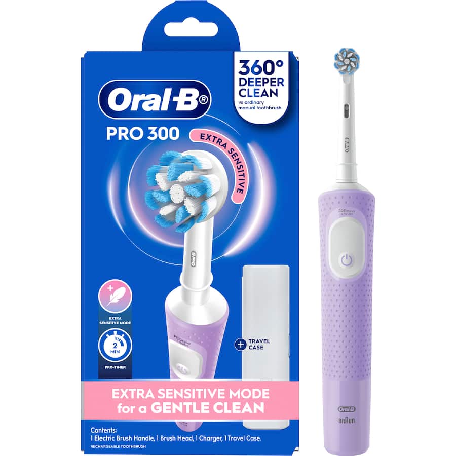 Oral B Pro 300 Electric Toothbrush Lavender
