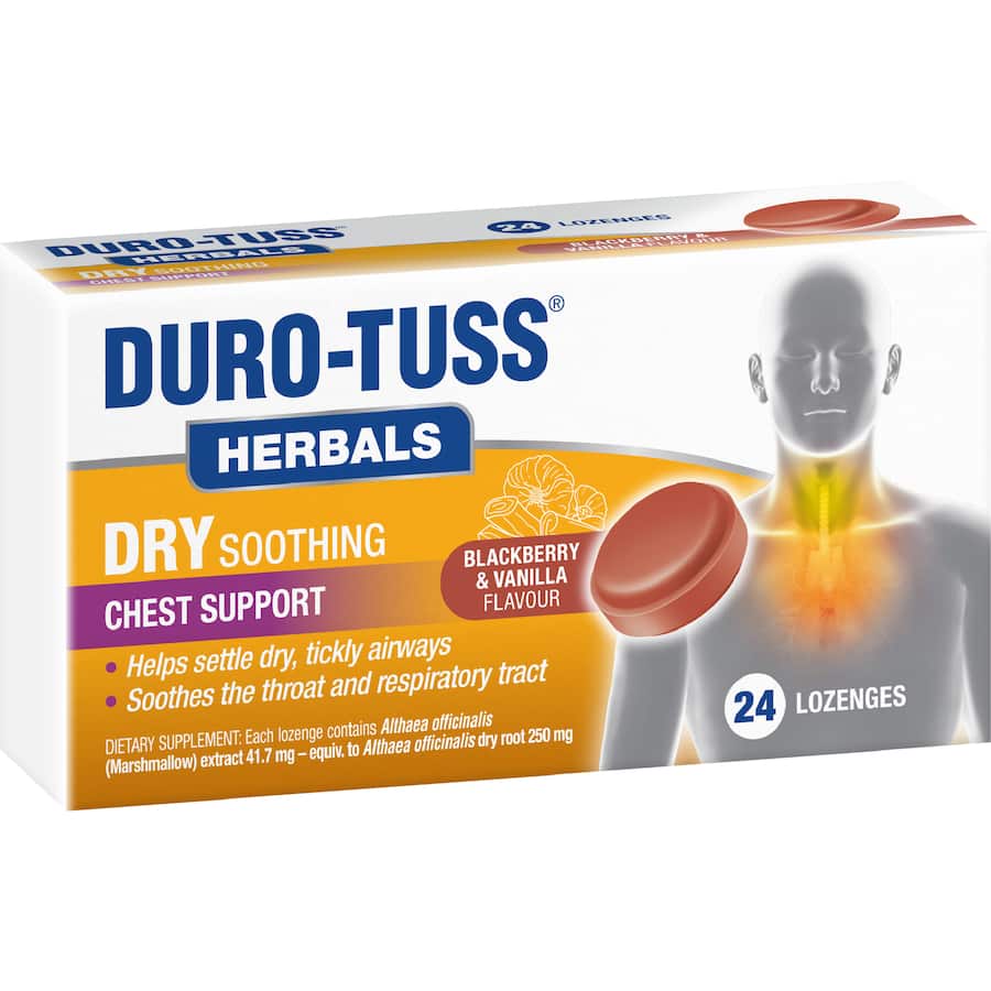 Duro-Tuss Throat Lozenges Blackberry& Vanilla
