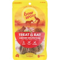 Bow Wow Treat & Eat Dog Treats Chicken Drumsticks