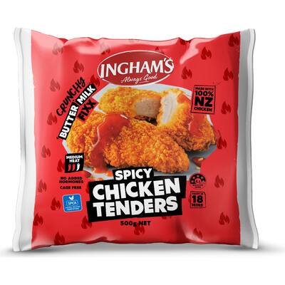 inghams chicken tenders crunchy fixx spicy