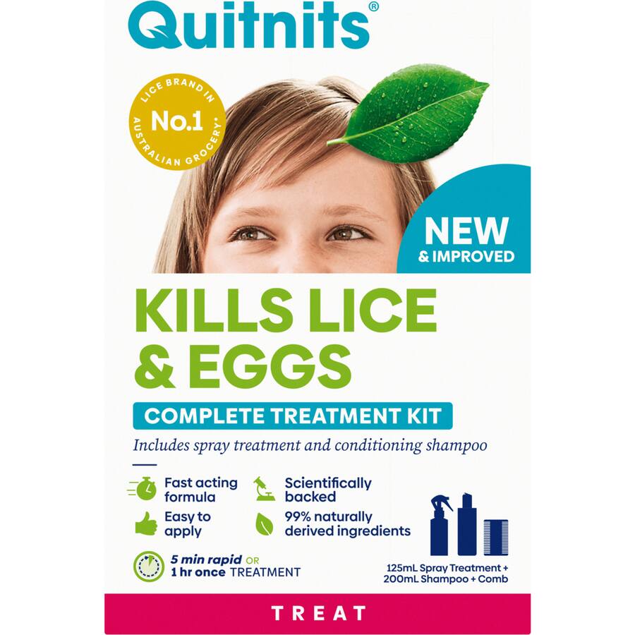 Quitnits Head Lice & Eggs Complete Treatment Kit