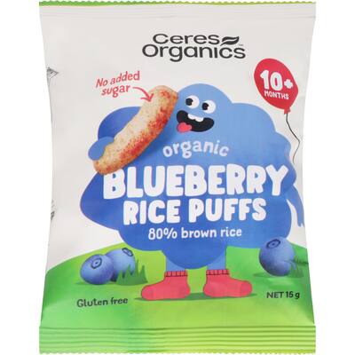 ceres organics rice puffs blueberry