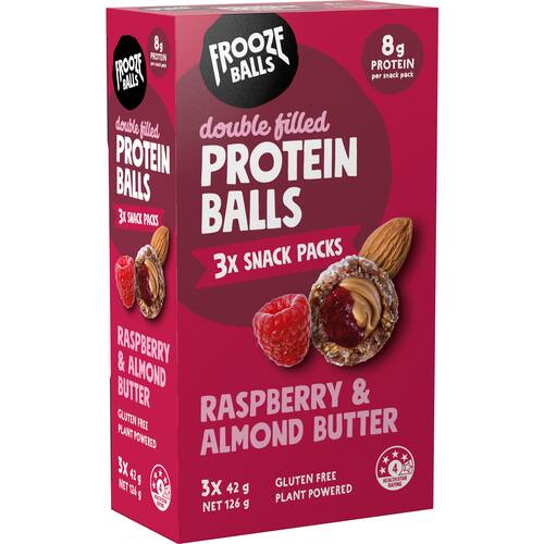 Frooze Balls Protein Snack Balls Raspberry & Almond